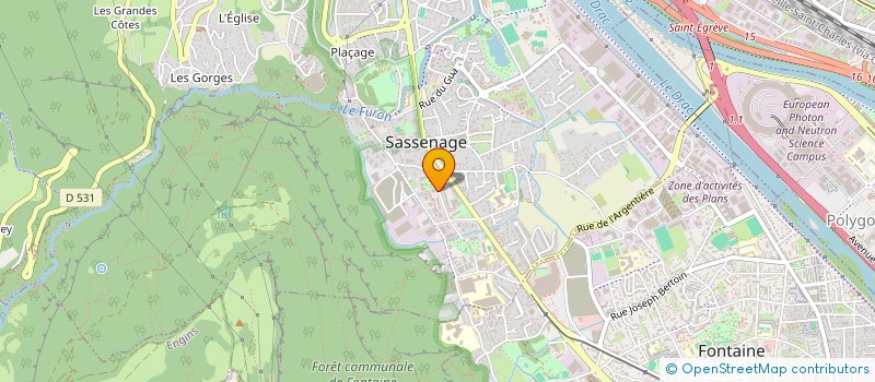 localisation de l'entreprise DAV AUTO PRO à SASSENAGE