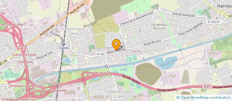 localisation de l'entreprise DAV'AUTOMOBILES à LOISON-SOUS-LENS