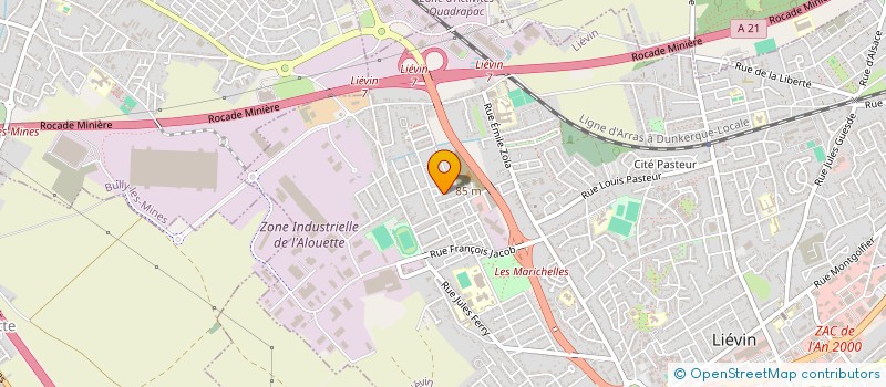 localisation de l'entreprise DAV CONSTRUCTION  LIEVIN