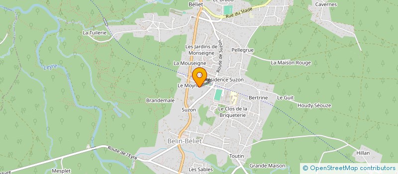 localisation de l'entreprise DAV CONSTRUCTION  BELIN-BELIET