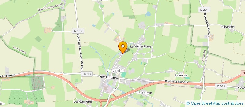 localisation de l'entreprise DAV'ELECTRO  LA CAMBE