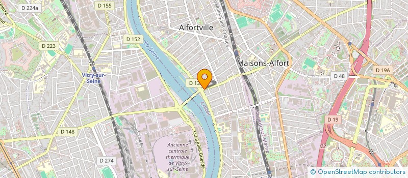 localisation de l'entreprise DAV ELEK à ALFORTVILLE