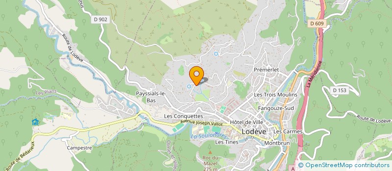 localisation de l'entreprise DAV HLD  LODEVE