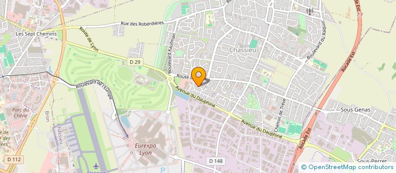 localisation de l'entreprise DAV IMMO  CHASSIEU