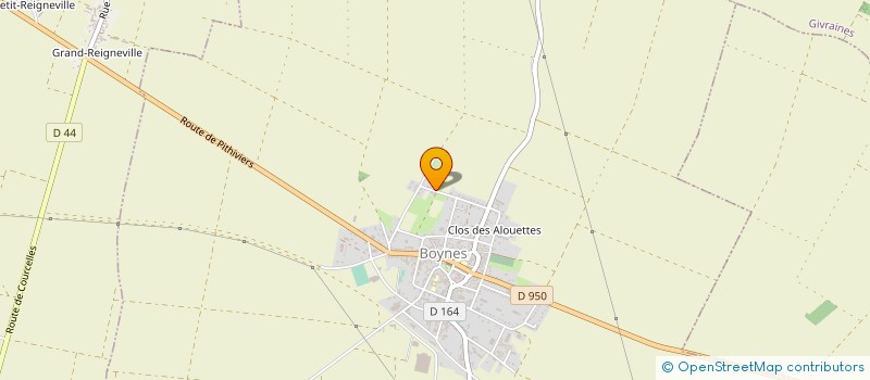 localisation de l'entreprise DAV IMMO à BOYNES