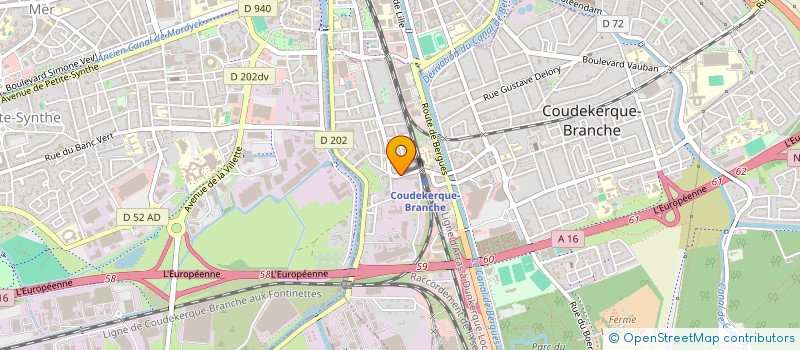 localisation de l'entreprise DAV NJB  COUDEKERQUE-BRANCHE