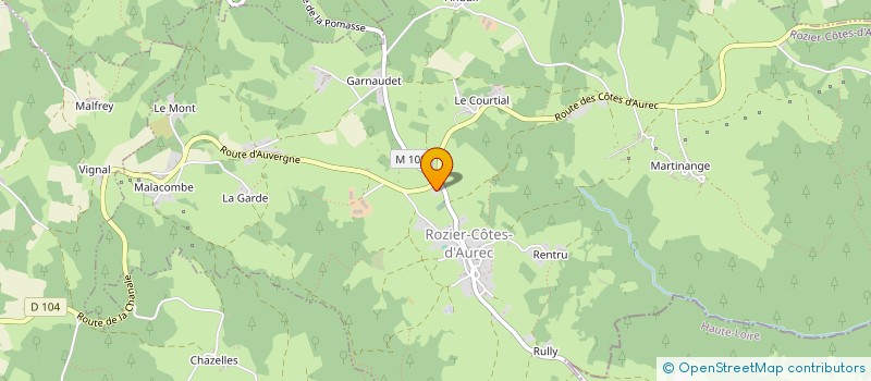 localisation de l'entreprise DAV RACING TEAM  ROZIER-COTES-D'AUREC