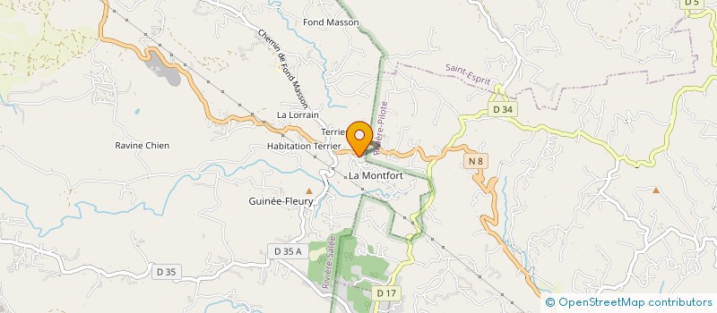 localisation de l'entreprise DAV TRAVAUX PUBLICS  RIVIERE-SALEE