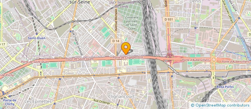 localisation de l'entreprise DAVA à SAINT-OUEN-SUR-SEINE