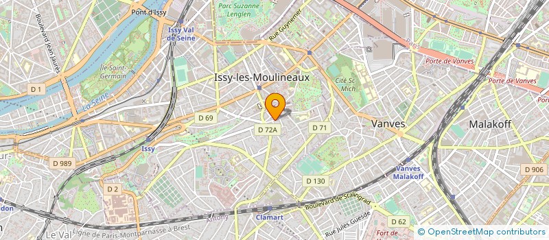 localisation de l'entreprise DAVA CONSEIL à ISSY-LES-MOULINEAUX