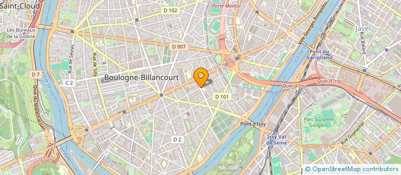 localisation de l'entreprise DAVAI ENRSPV1 à BOULOGNE-BILLANCOURT