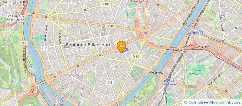 localisation de l'entreprise DAVAI ENRSPV974 à BOULOGNE-BILLANCOURT