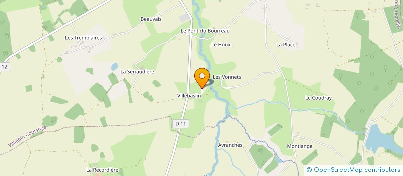 localisation de l'entreprise DAVAILLON  VILLELOIN-COULANGE