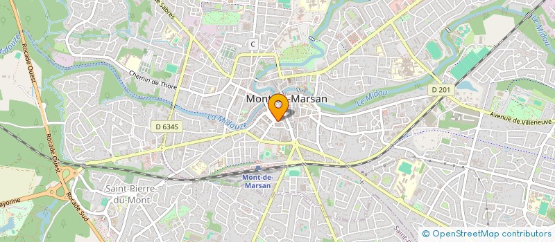 localisation de l'entreprise DAVAL à MONT-DE-MARSAN