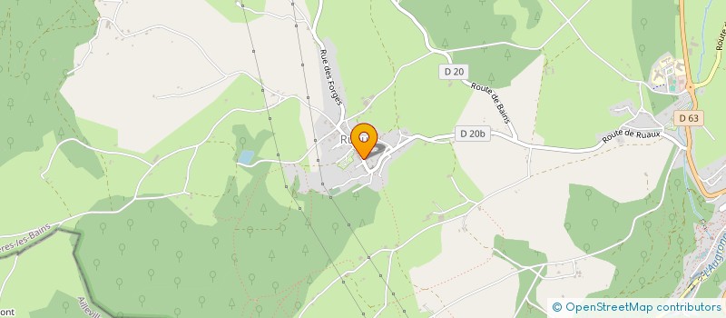 localisation de l'entreprise DAVAL PIERRE TP - AMENAGEMENTS EXTERIEURS  PLOMBIERES-LES-BAINS