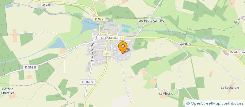 localisation de l'entreprise DAVAL TERRASSEMENT à THIRON-GARDAIS
