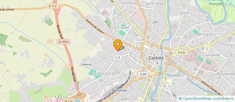 localisation de l'entreprise DAVALEX  CASTRES