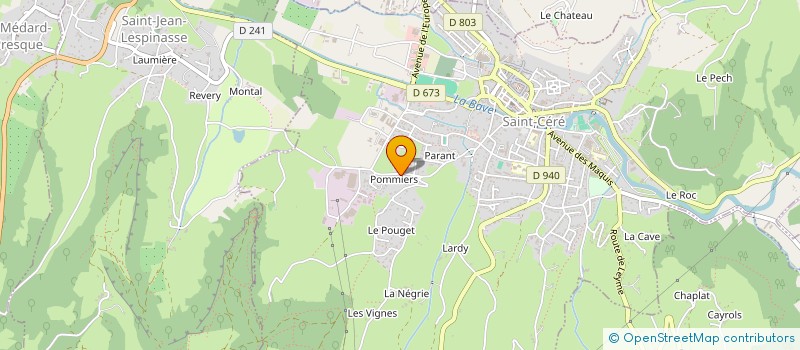 localisation de l'entreprise DAVANCO  SAINT-CERE