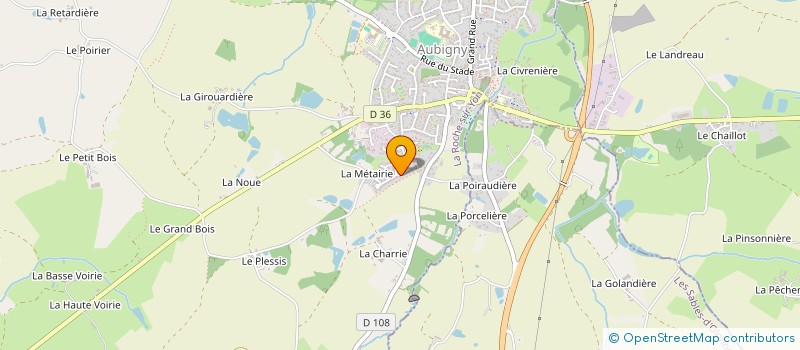 localisation de l'entreprise DAVANNE  AUBIGNY-LES CLOUZEAUX