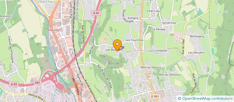 localisation de l'entreprise DAVANSUR à CHAMBERY