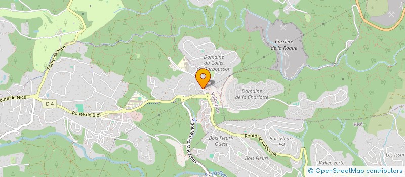 localisation de l'entreprise DAVANT  VALBONNE