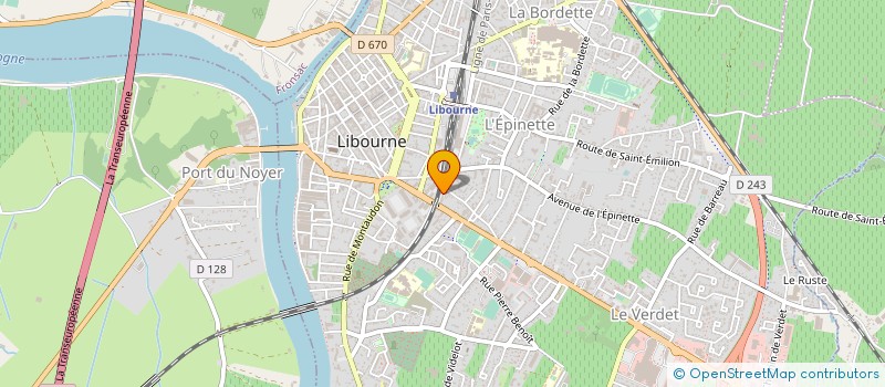 localisation de l'entreprise DAVAR à LIBOURNE