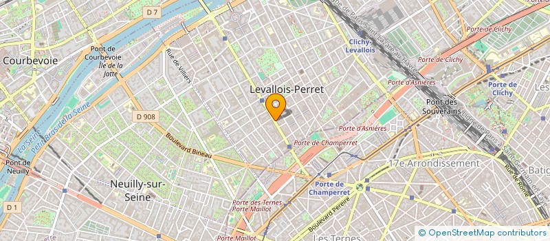 localisation de l'entreprise DAVAS à LEVALLOIS-PERRET