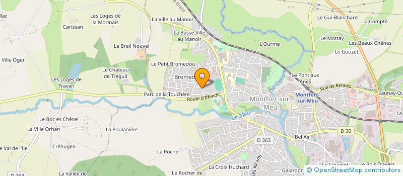 localisation de l'entreprise DAVAUD  MONTFORT-SUR-MEU