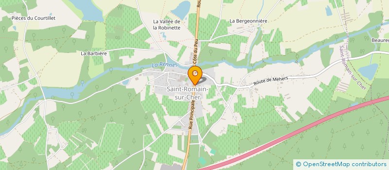 localisation de l'entreprise DAVAUX - SIMONEAU  SAINT-ROMAIN-SUR-CHER