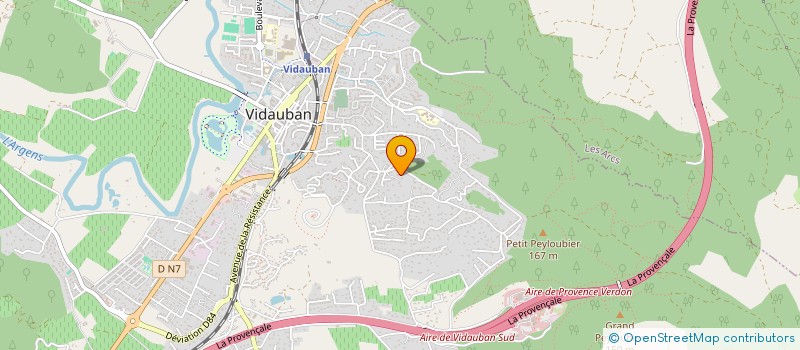 localisation de l'entreprise DAVCO  VIDAUBAN