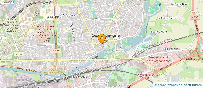localisation de l'entreprise DAVE  CESSON-SEVIGNE