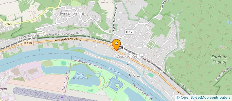 localisation de l'entreprise DAVE DEE PROD  VAUX-SUR-SEINE