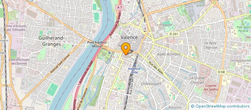 localisation de l'entreprise DAVEDI à VALENCE
