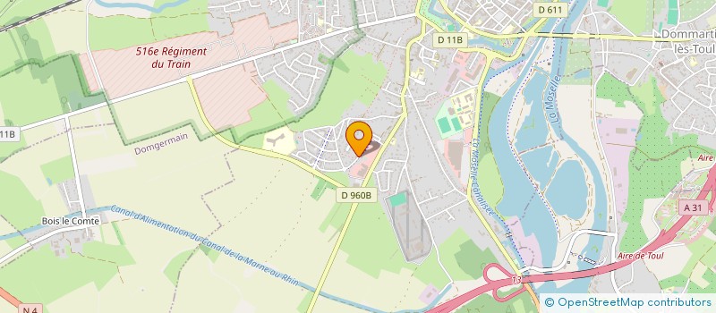 localisation de l'entreprise DAVEL 2  TOUL