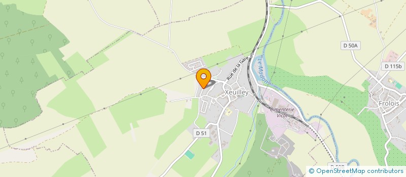 localisation de l'entreprise DAVEL  XEUILLEY