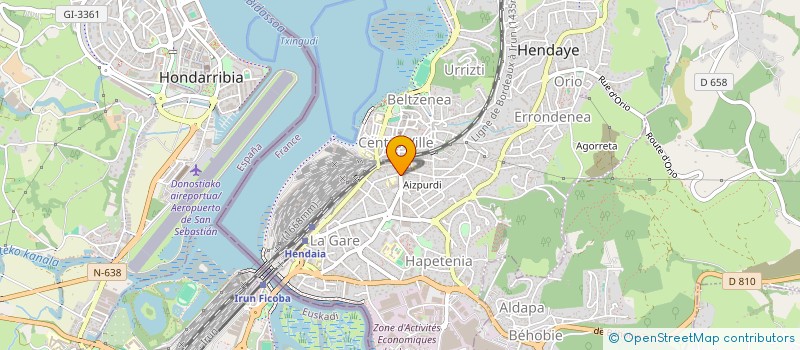 localisation de l'entreprise DAVEL à HENDAYE