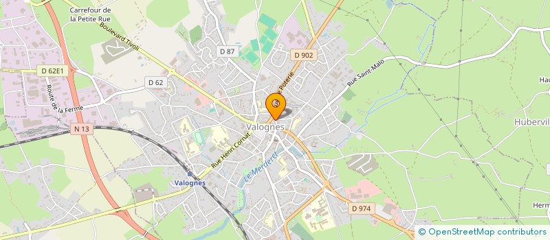 localisation de l'entreprise DAVELIE  VALOGNES