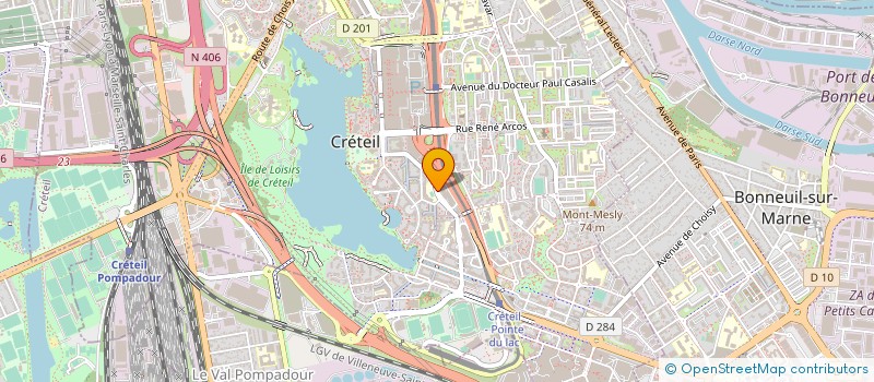 localisation de l'entreprise DAVELLE à CRETEIL