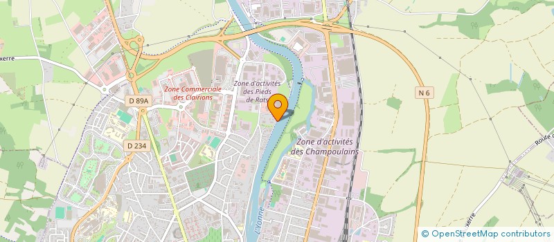 localisation de l'entreprise DAVEM à AUXERRE