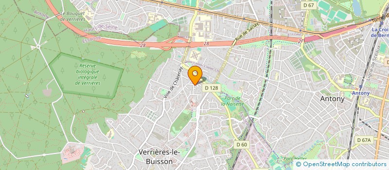 localisation de l'entreprise DAVENA à VERRIERES-LE-BUISSON