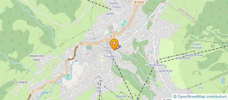 localisation de l'entreprise DAVENCE  MEGEVE