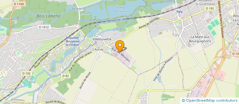 localisation de l'entreprise DAVENIR AMENAGEMENT à EGLY