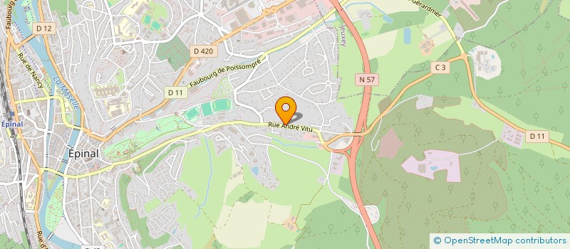 localisation de l'entreprise DAVER à EPINAL