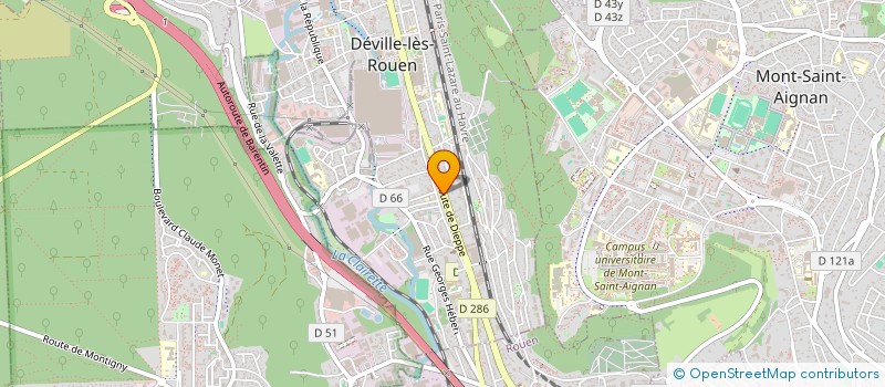 localisation de l'entreprise DAVHEN  DEVILLE-LES-ROUEN