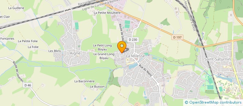 localisation de l'entreprise DAVI à SAINT SATURNIN