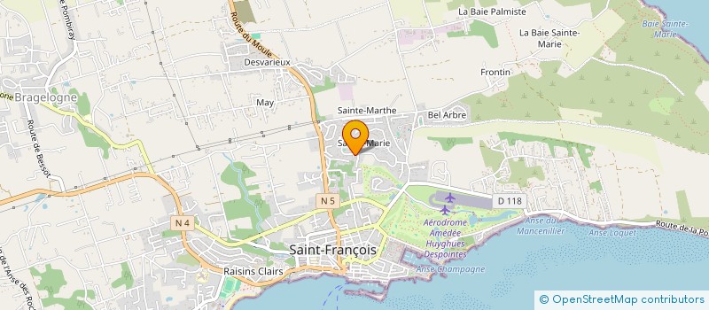 localisation de l'entreprise DAVI à SAINT-FRANCOIS