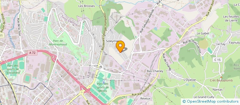 localisation de l'entreprise DAVIA à LA TALAUDIERE