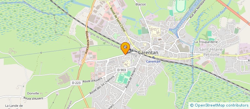 localisation de l'entreprise DAVIAL à CARENTAN-LES-MARAIS
