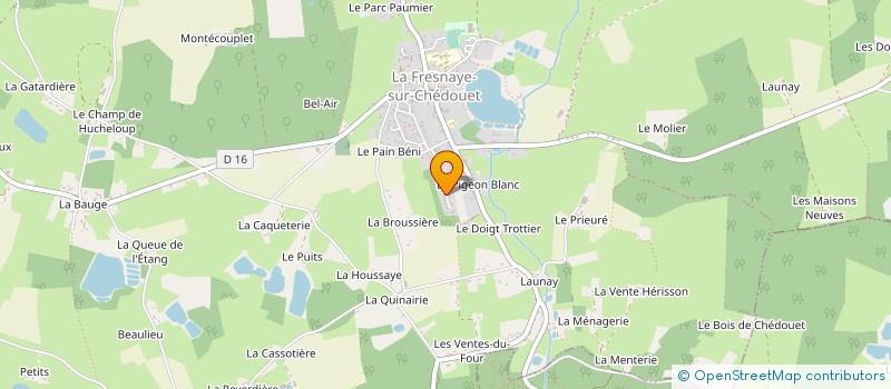 localisation de l'entreprise DAVIAU COUVERTURES  VILLENEUVE-EN-PERSEIGNE