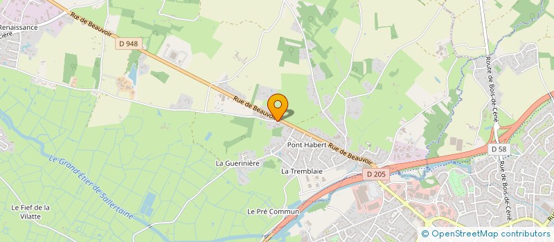 localisation de l'entreprise DAVIAUD à SALLERTAINE
